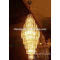 Gold crystal chandelier lamps for hotel,SAA CE LED light